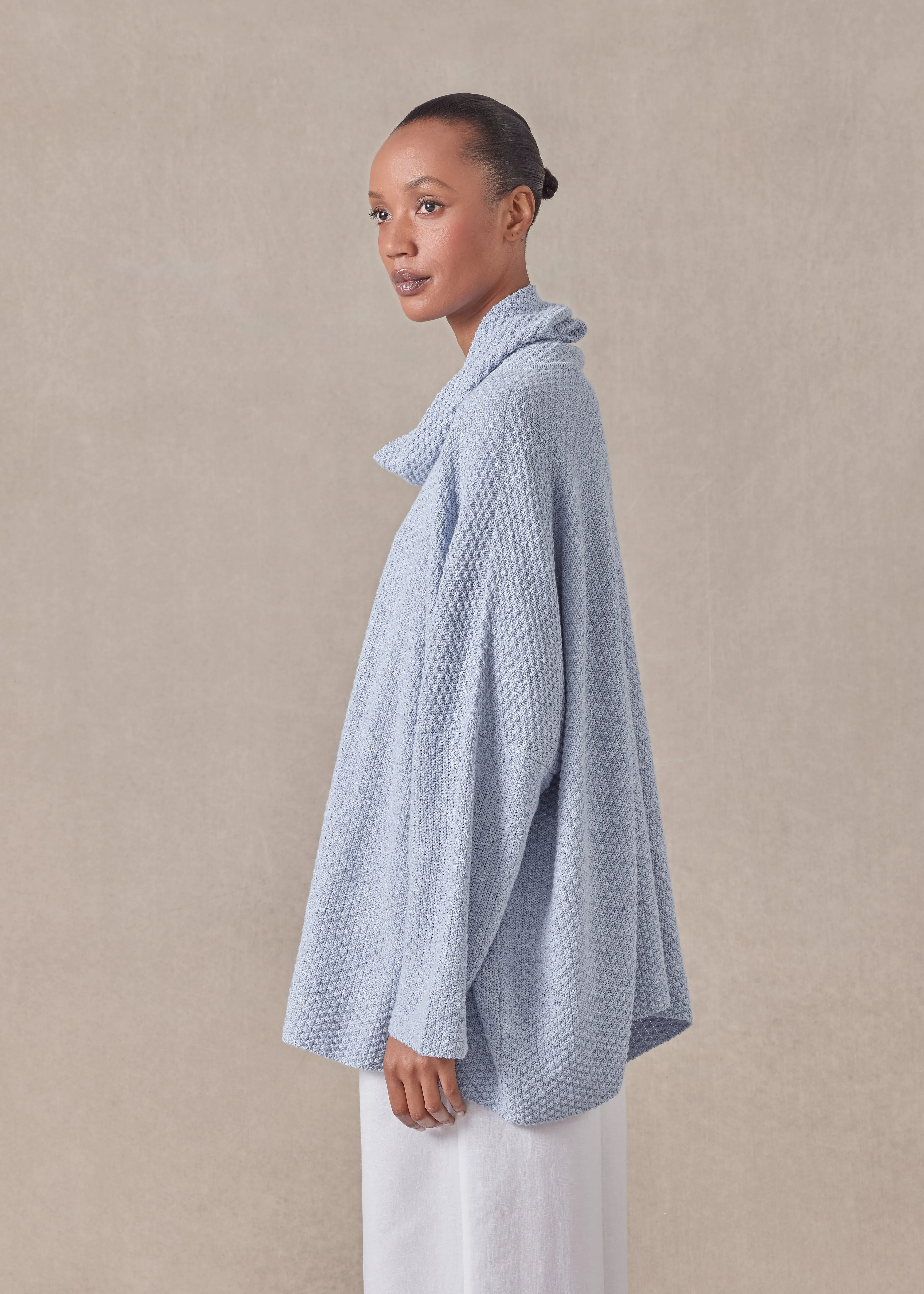 cotton linen mix monks top - mid plus sold by eskandar product image thumbnail 3