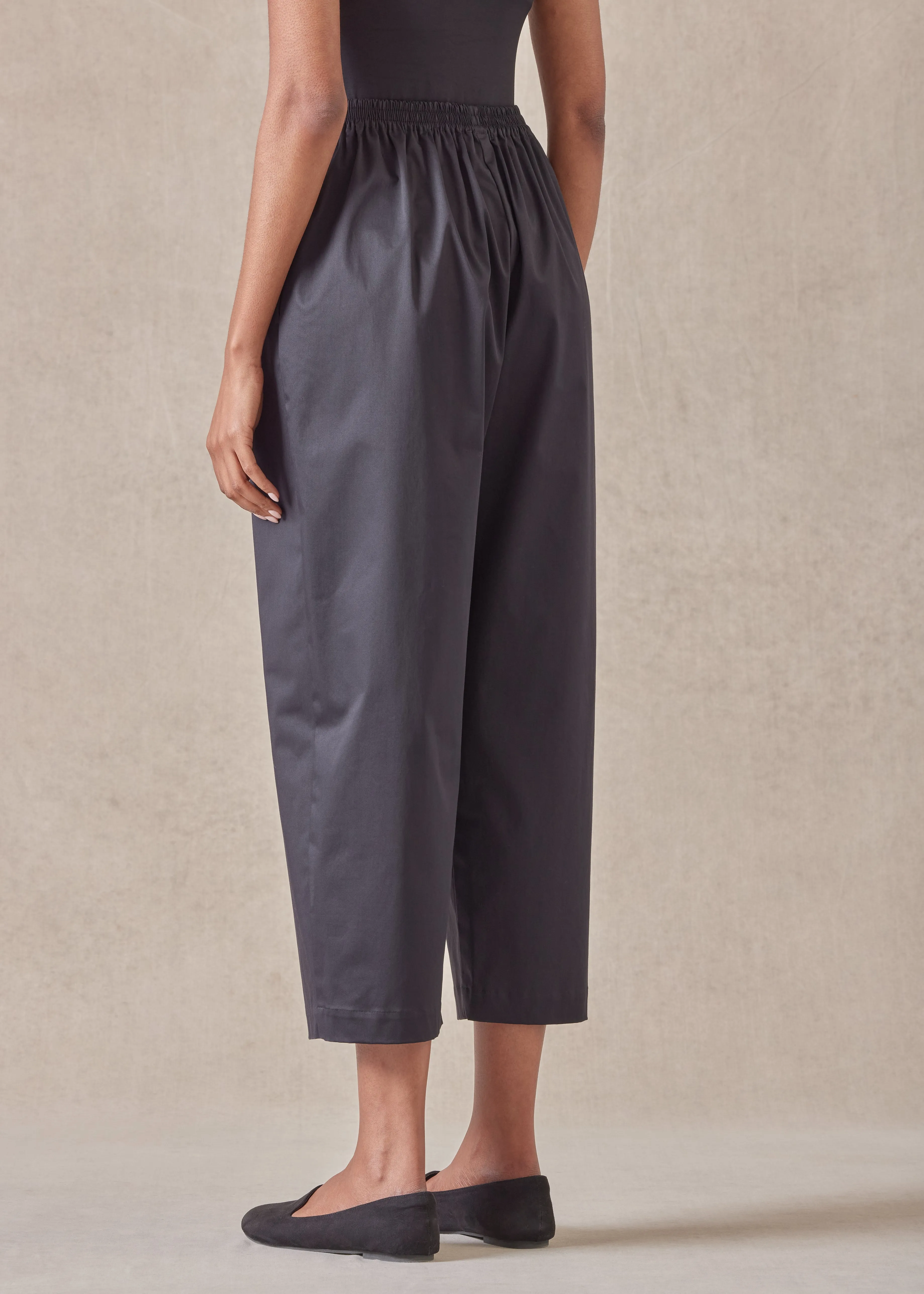 cotton stretch japanese trouser (black) sold by eskandar product image thumbnail 5