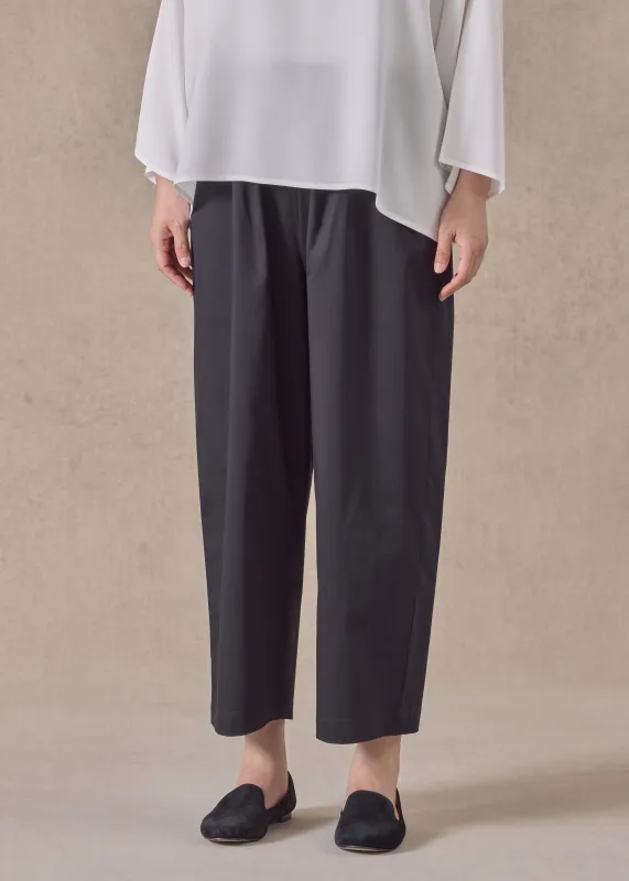 cotton stretch japanese trouser (black) sold by eskandar