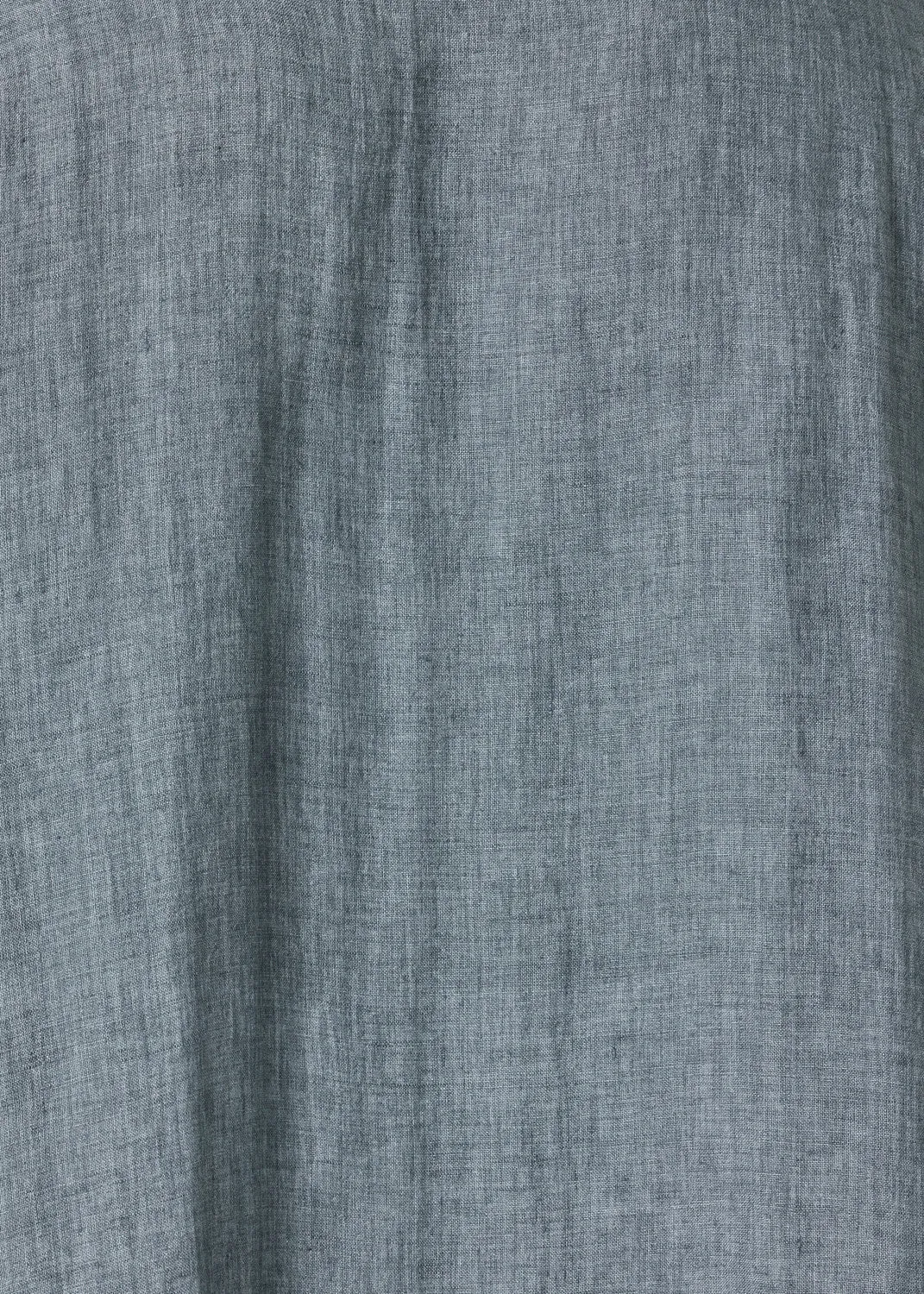 handkerchief delave linen sloped shoulder wide a-line short sleeve shirt with collar - mid plus (petrol) sold by eskandar product image thumbnail 5