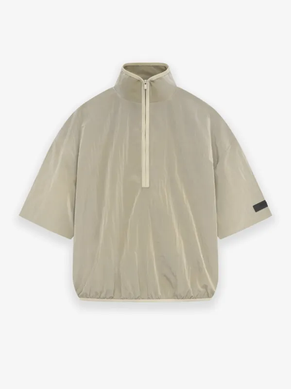 Crinkle Nylon Halfzip SS Shirt sold by Essentials