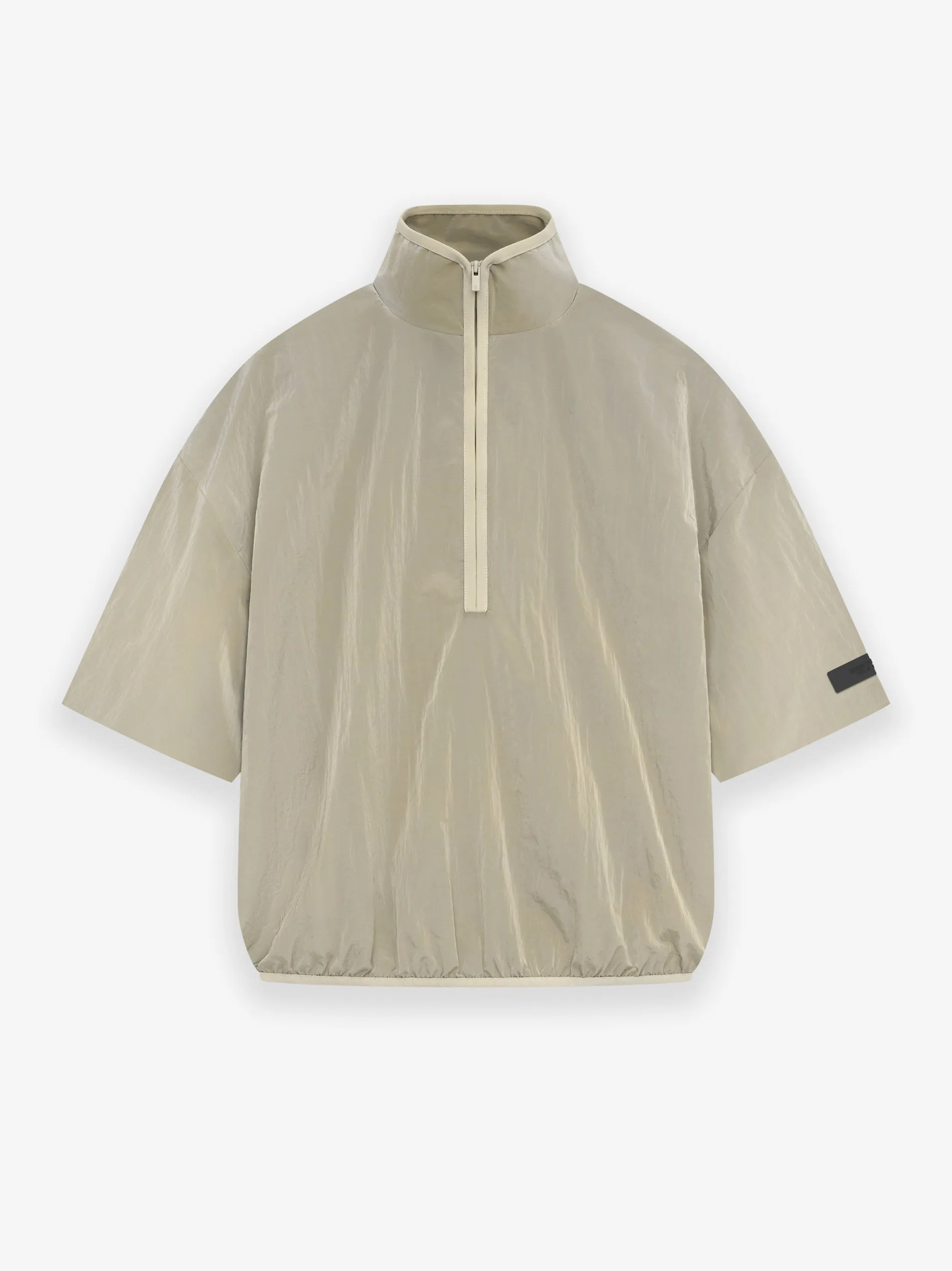 Crinkle Nylon Halfzip SS Shirt sold by Essentials