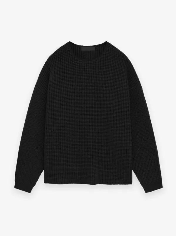 Heavy Waffle Crewneck Sweater sold by Essentials