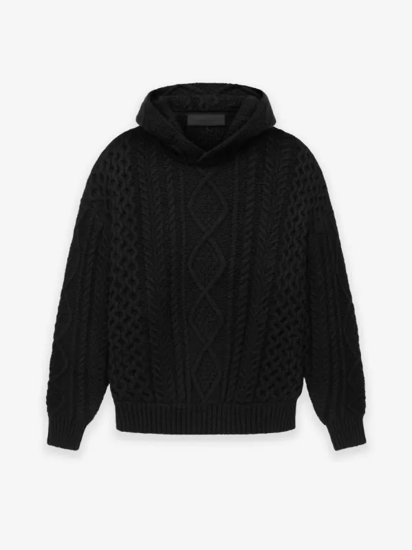 Cable Knit Hoodie sold by Essentials