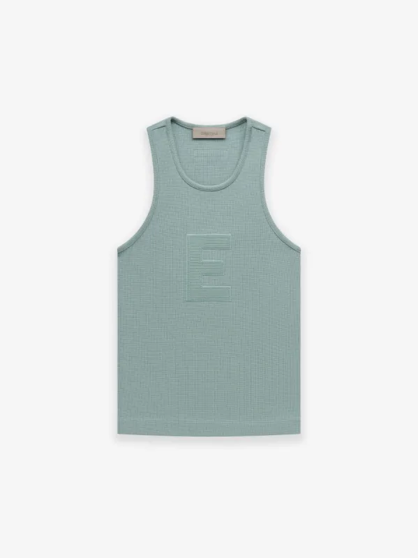 Womens Waffle Tank sold by Essentials