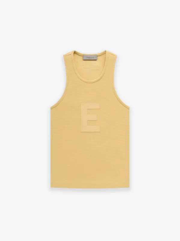 Womens Waffle Tank sold by Essentials