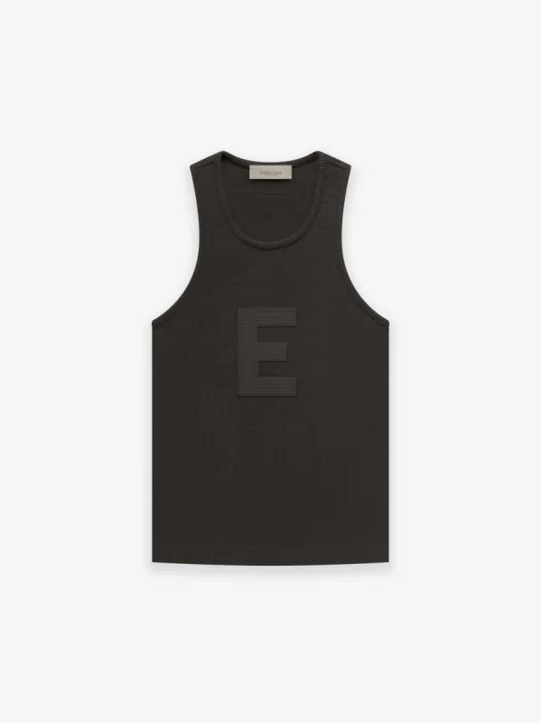 Womens Waffle Tank sold by Essentials