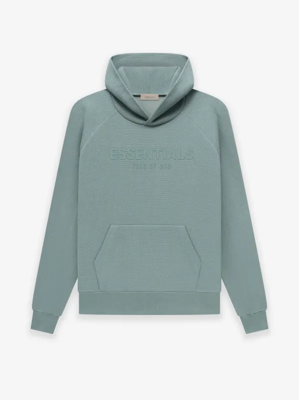 Waffle Raglan Hoodie sold by Essentials