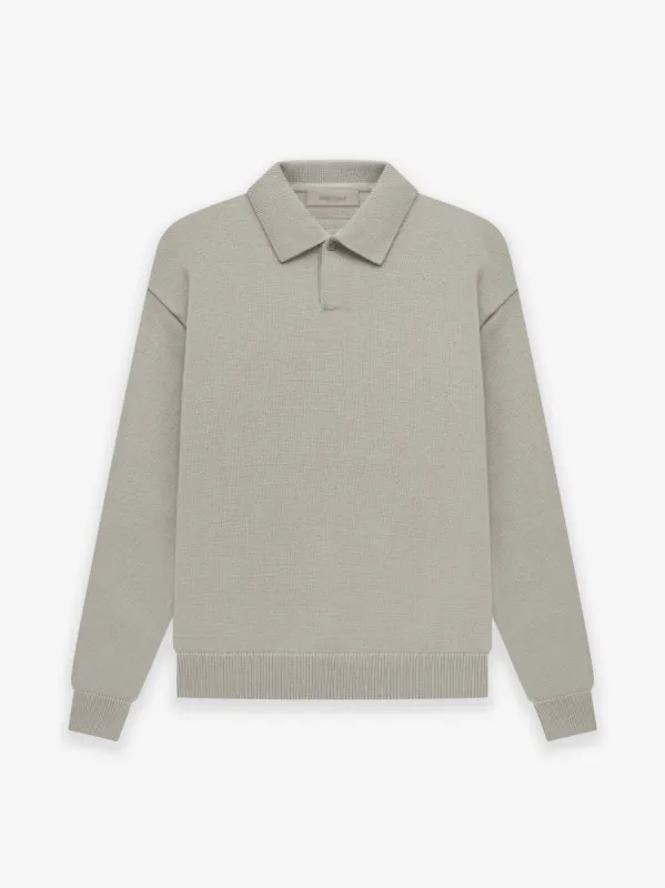 Knit LS Polo sold by Essentials