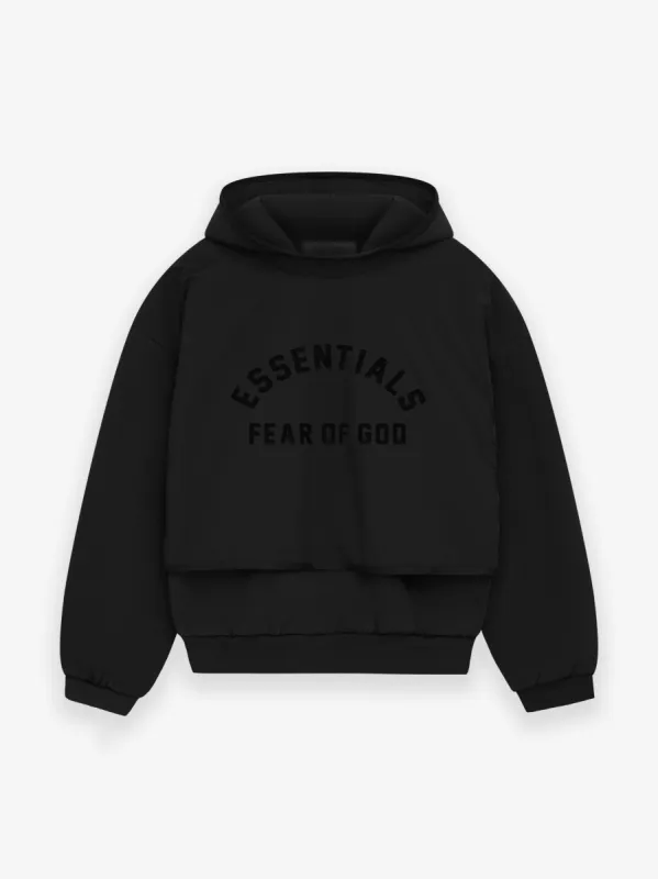 Nylon Fleece Hooded Sweater made by Essentials