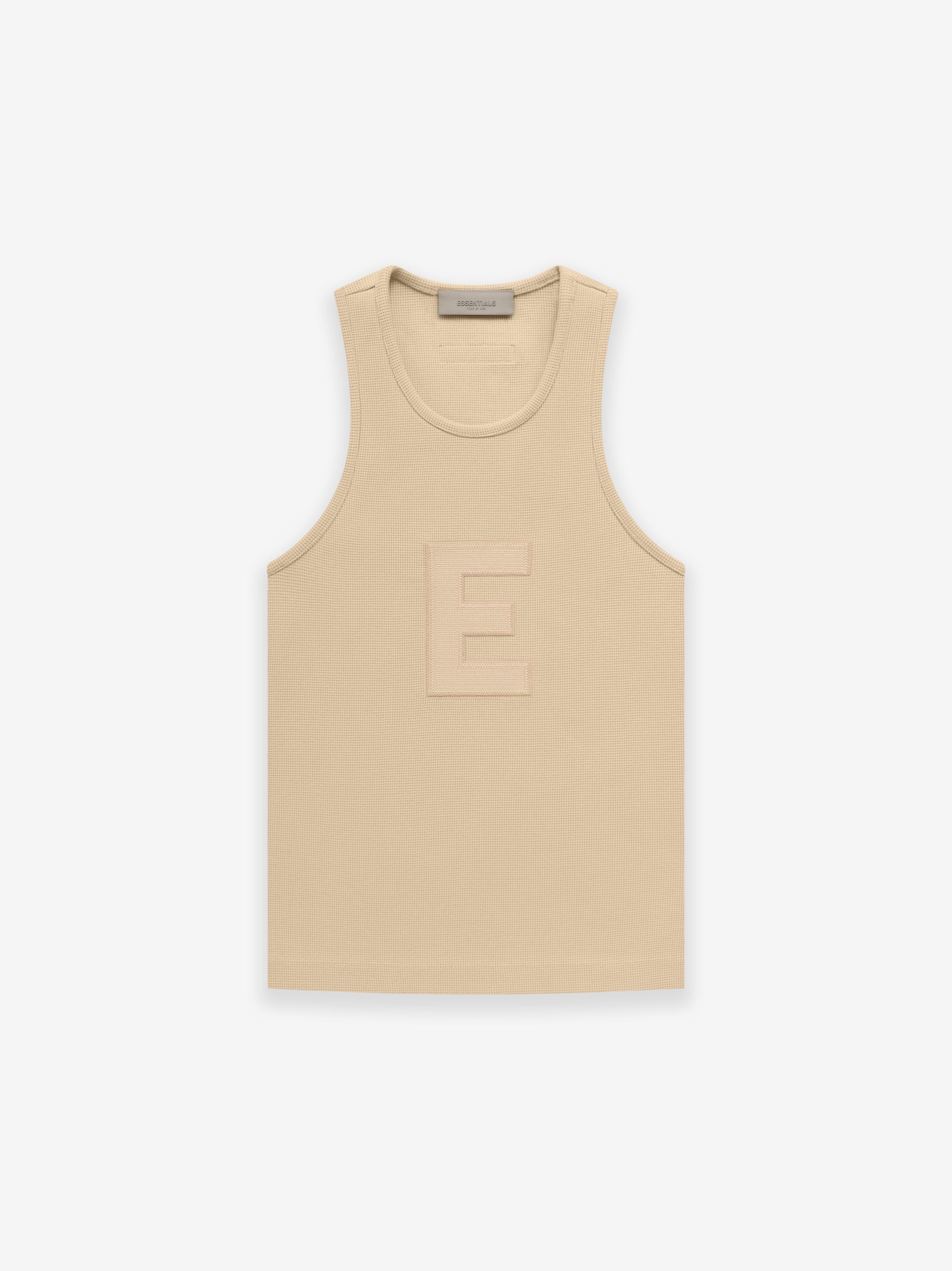 Womens Waffle Tank sold by Essentials