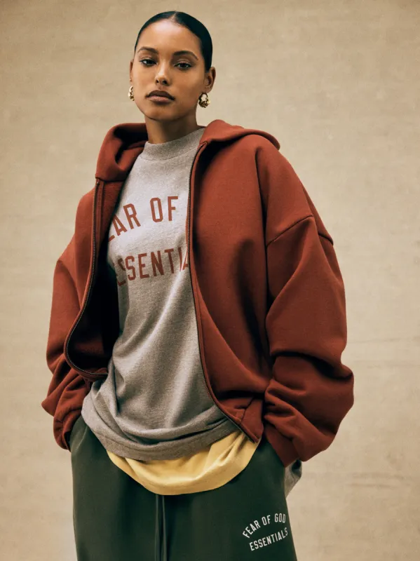 Heavy Fleece Fullzip Hoodie sold by Essentials