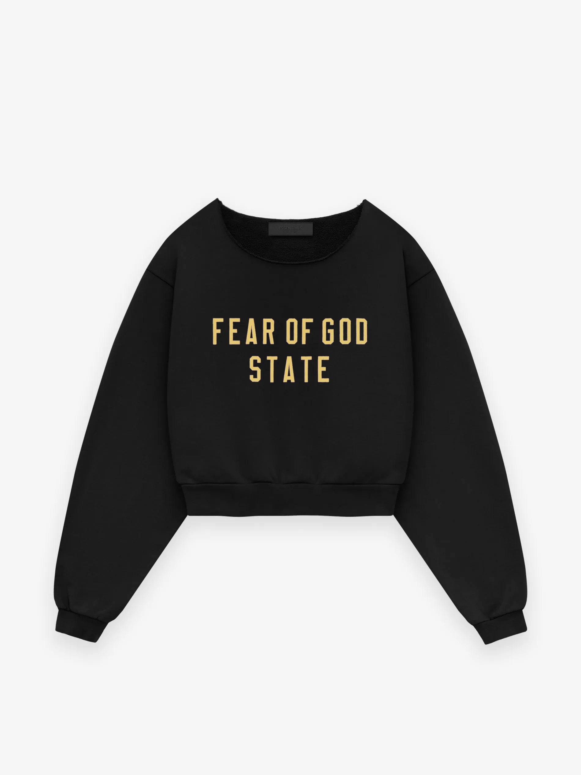 Womens Heavy Fleece Raw Cropped Crewneck sold by Essentials