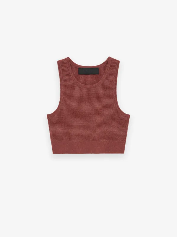 Womens Waffle Sport Tank sold by Essentials