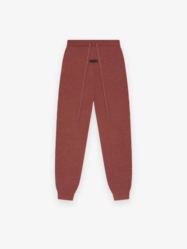 Womens Waffle Fitted Sweatpant sold by Essentials