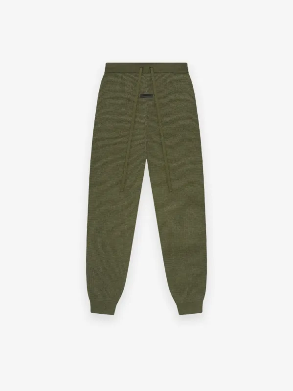 Womens Waffle Fitted Sweatpant sold by Essentials