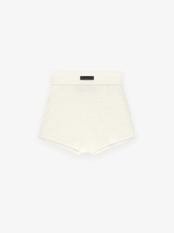 Womens Waffle Boy Short sold by Essentials