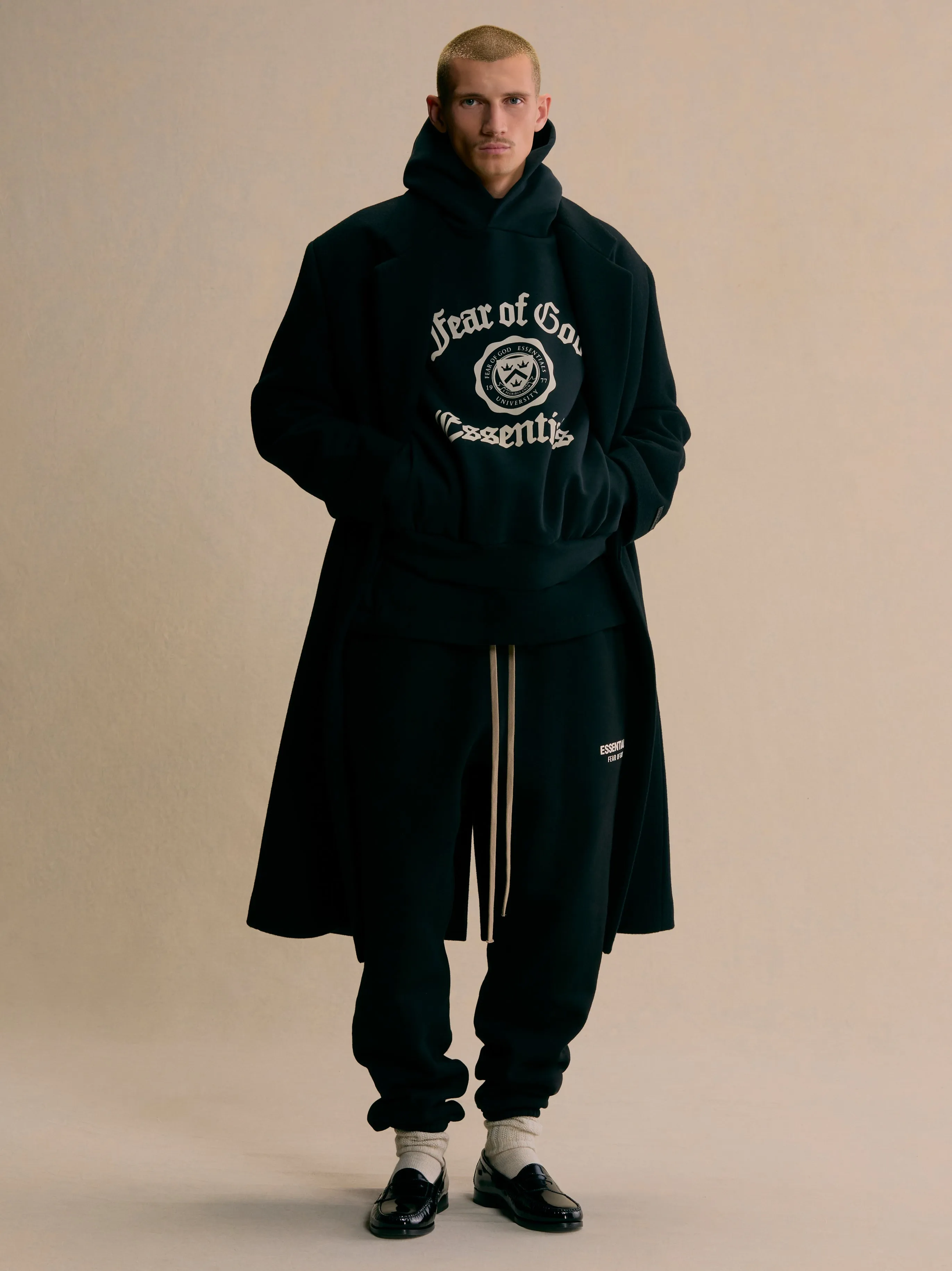 Heavy Fleece Vintage Shrunken Hoodie sold by Essentials