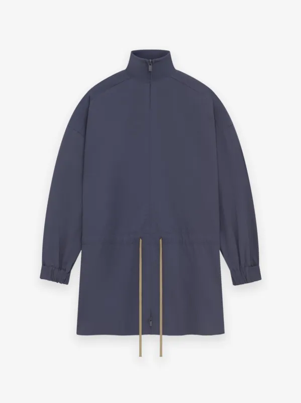 Military Nylon Mockneck Anorak sold by Essentials