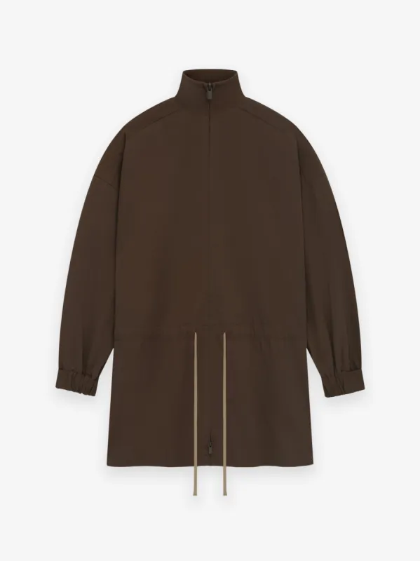 Military Nylon Mockneck Anorak sold by Essentials