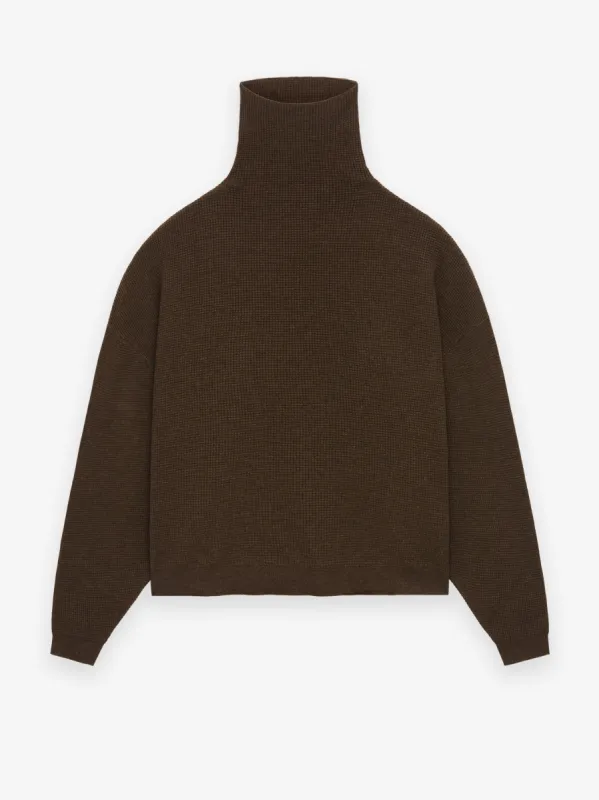 Waffle Turtleneck sold by Essentials