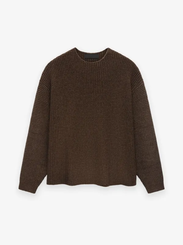 Heavy Waffle Crewneck Sweater sold by Essentials