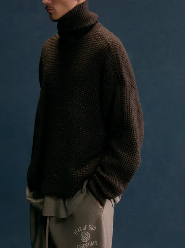 Heavy Waffle Turtleneck sold by Essentials