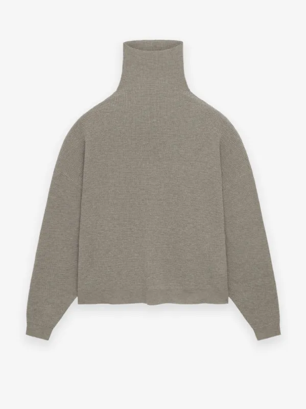 Waffle Turtleneck sold by Essentials