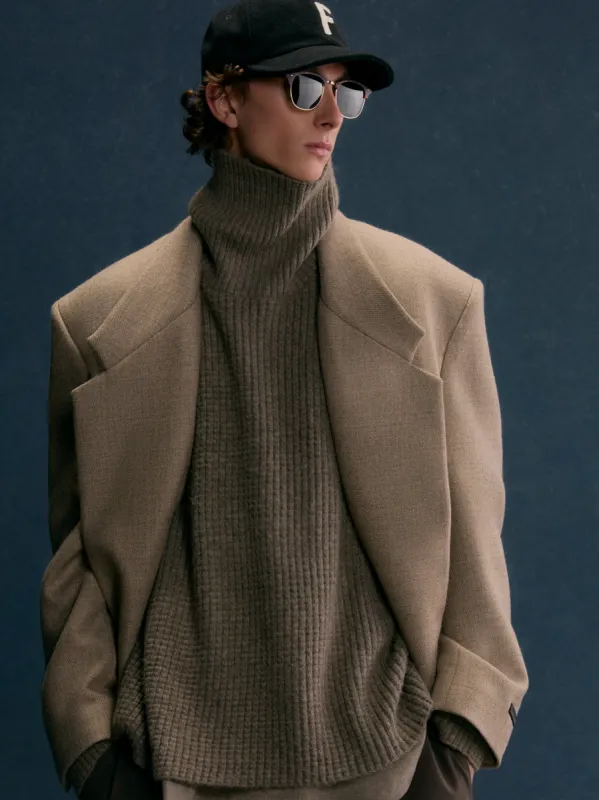 Heavy Waffle Turtleneck sold by Essentials
