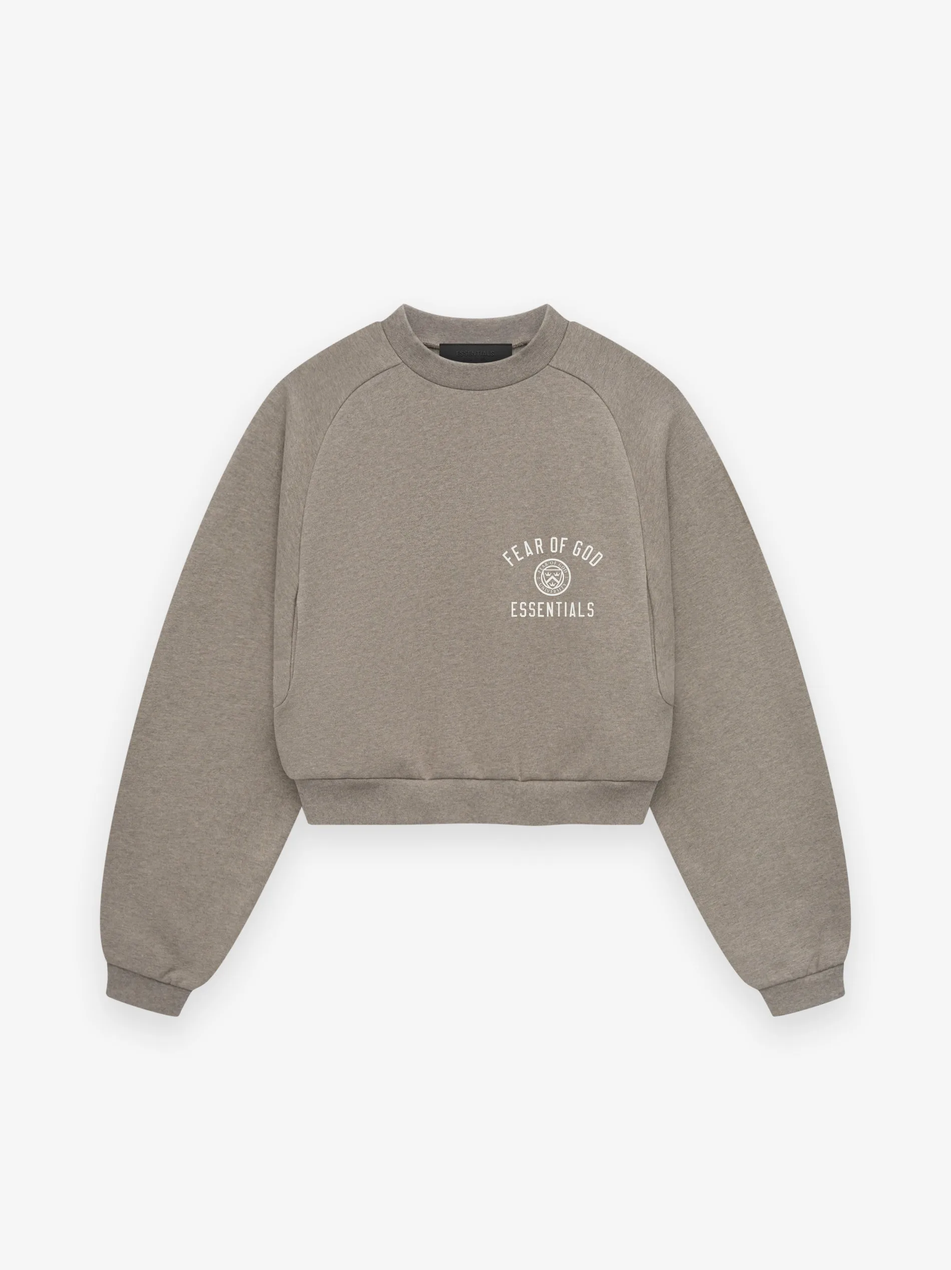 Women's Fleece Cropped Crewneck sold by Essentials