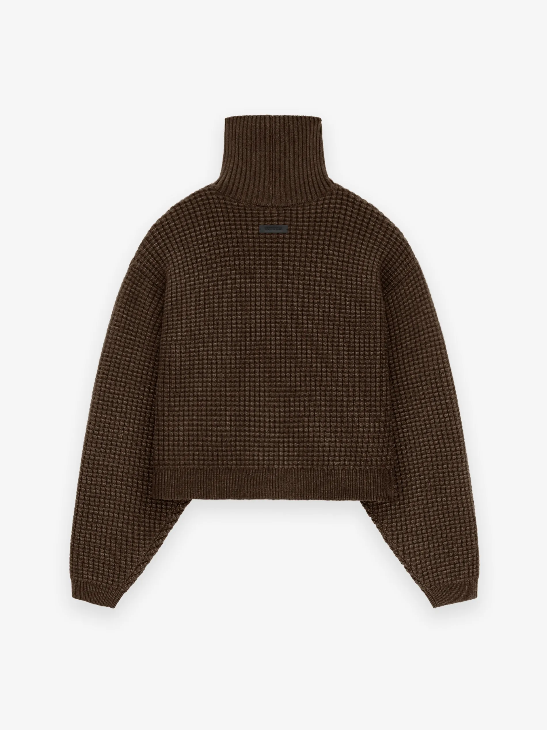 Women's Heavy Waffle Cropped Turtleneck sold by Essentials product image thumbnail 2