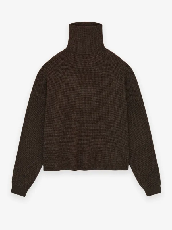 Women's Waffle Turtleneck sold by Essentials