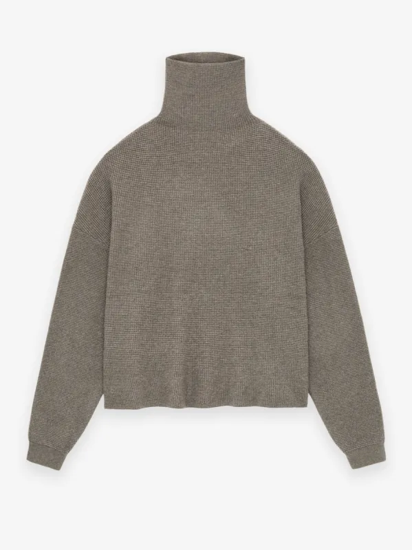 Women's Waffle Turtleneck sold by Essentials