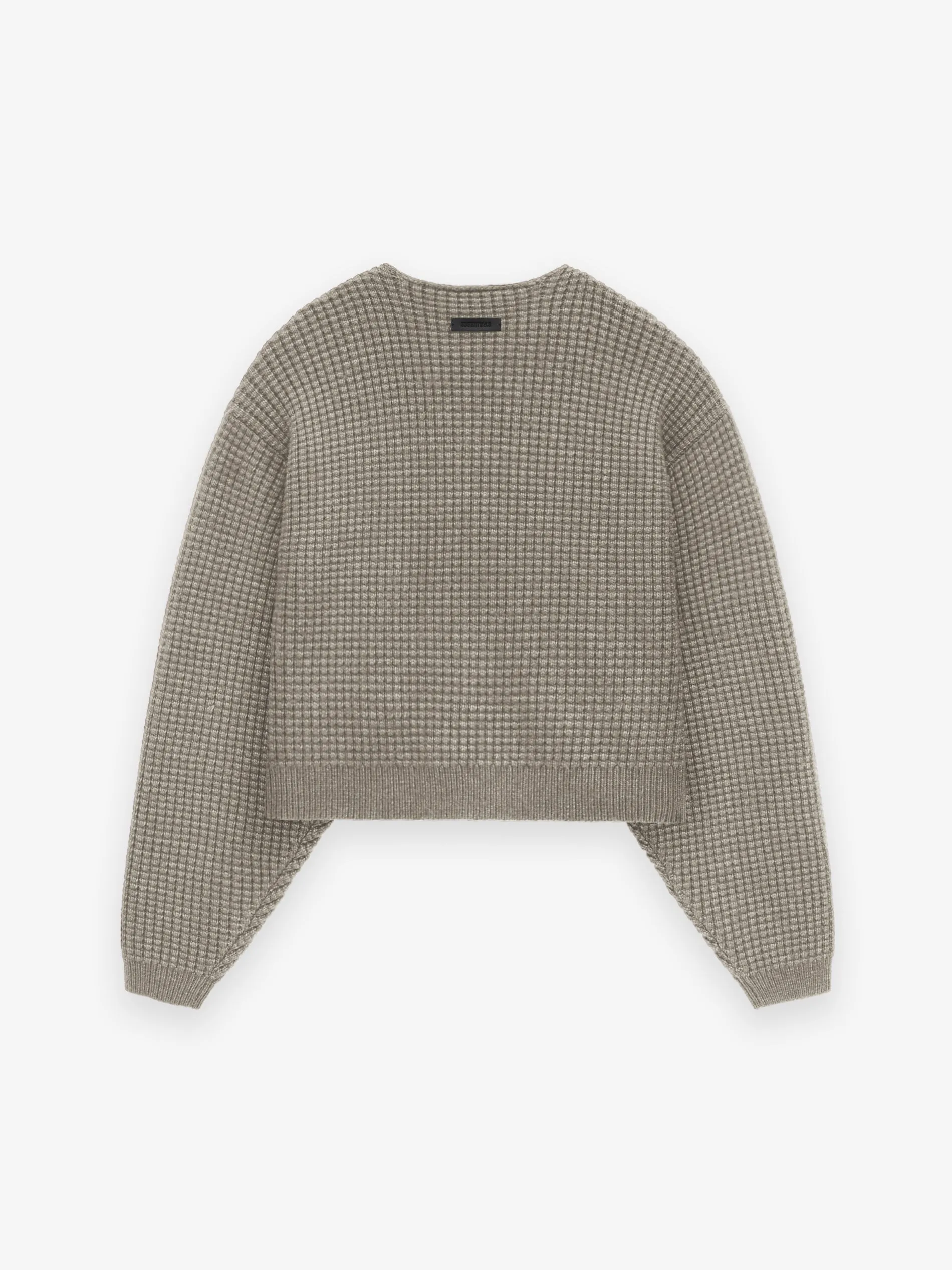 Women's Heavy Waffle Cropped Sweater sold by Essentials product image thumbnail 2