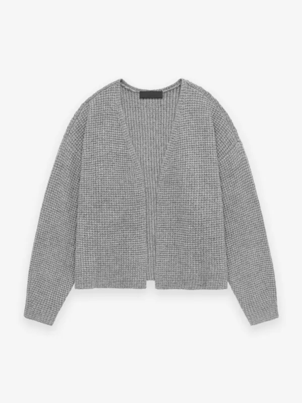 Heavy Waffle Cardigan sold by Essentials