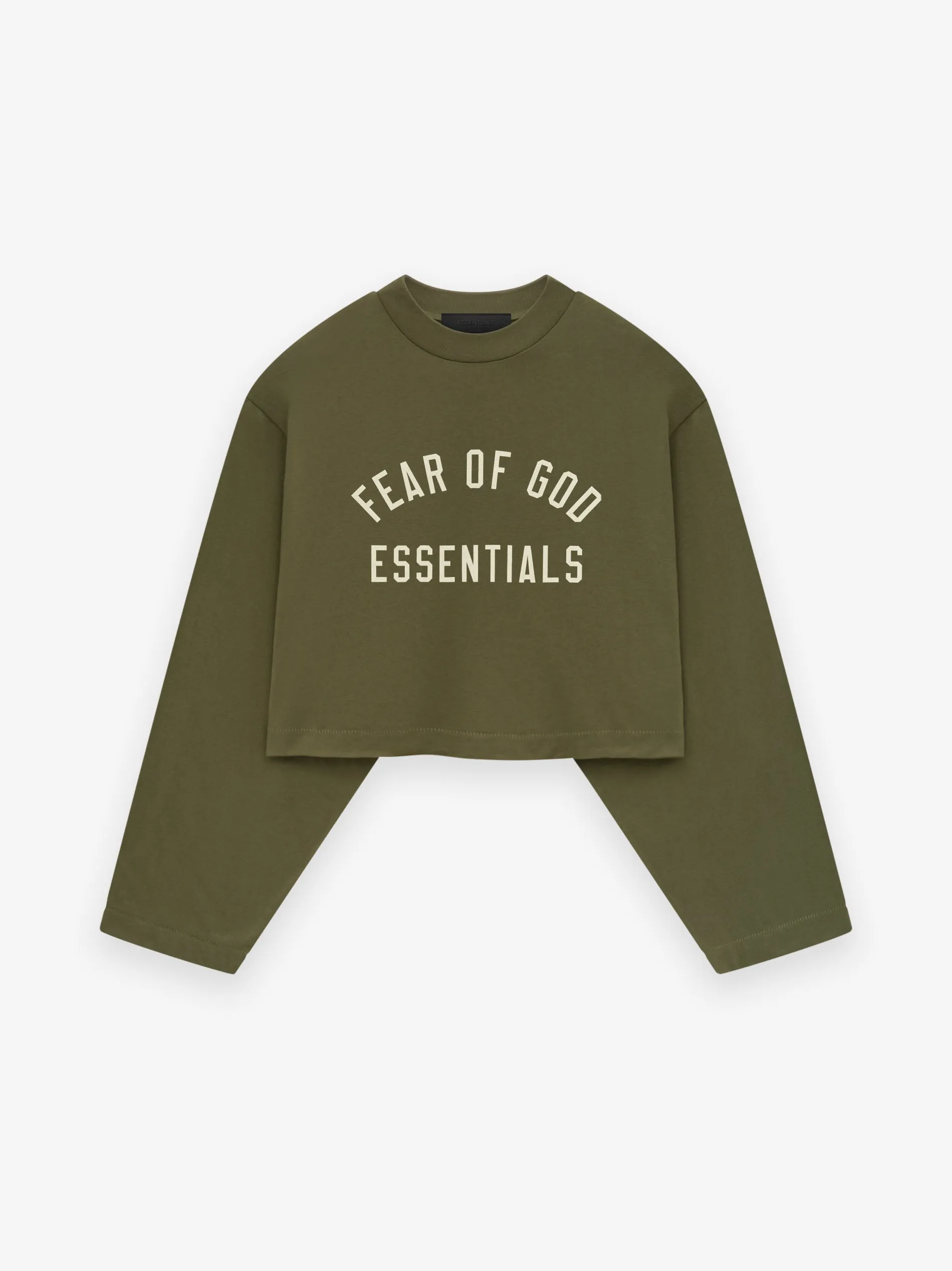 Womens Tri-Blend Cropped Longsleeve Shirt sold by Essentials