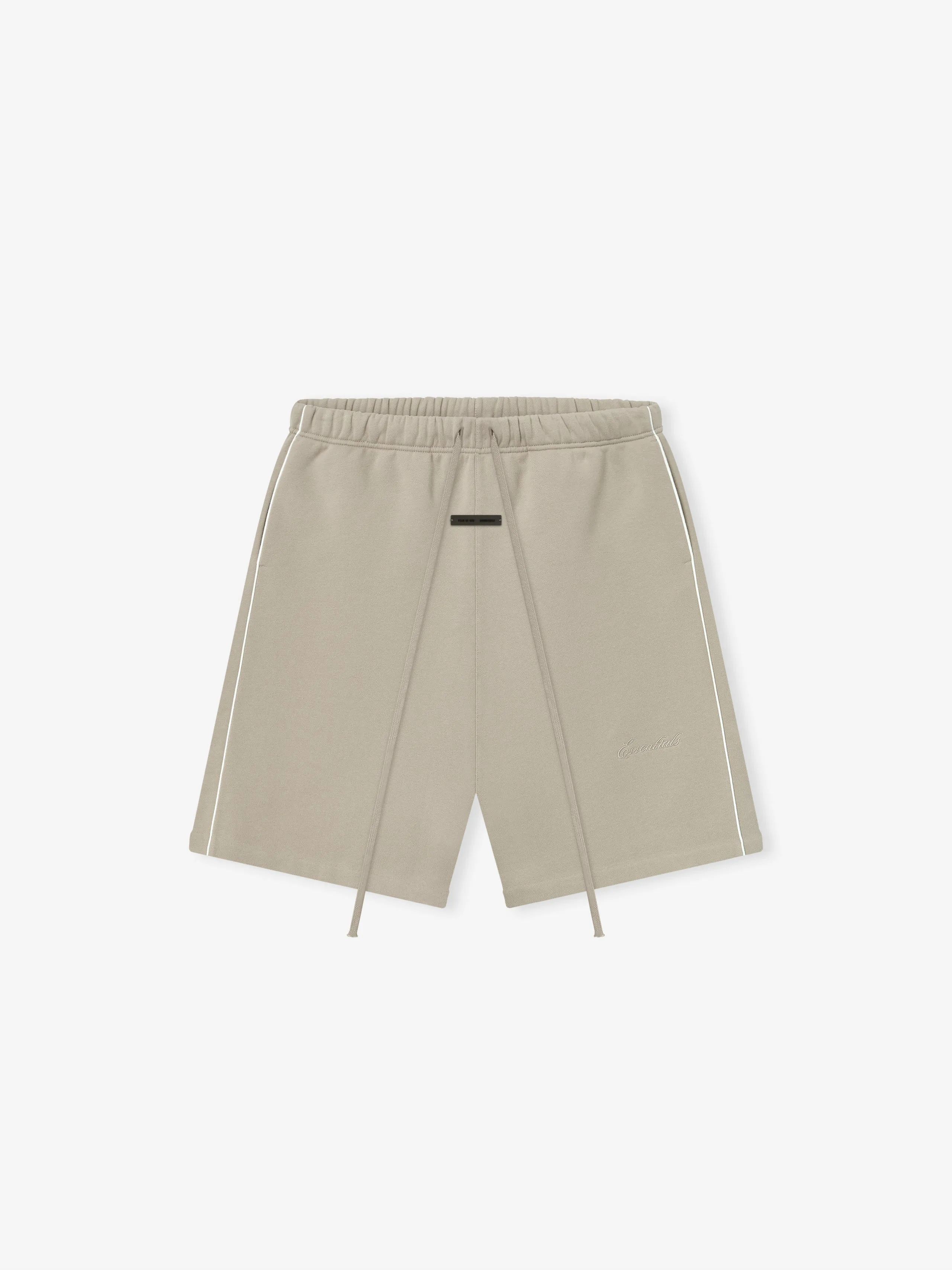 Relaxed Fleece Sweatshort With Piping sold by Essentials product image thumbnail 4