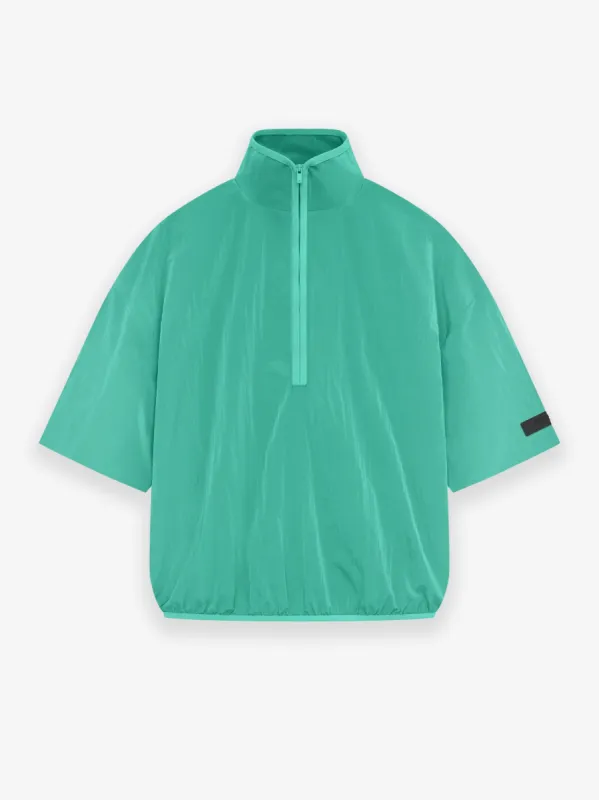 Crinkle Nylon Halfzip SS Shirt sold by Essentials