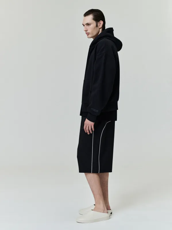 Relaxed Fleece Sweatshort With Piping sold by Essentials