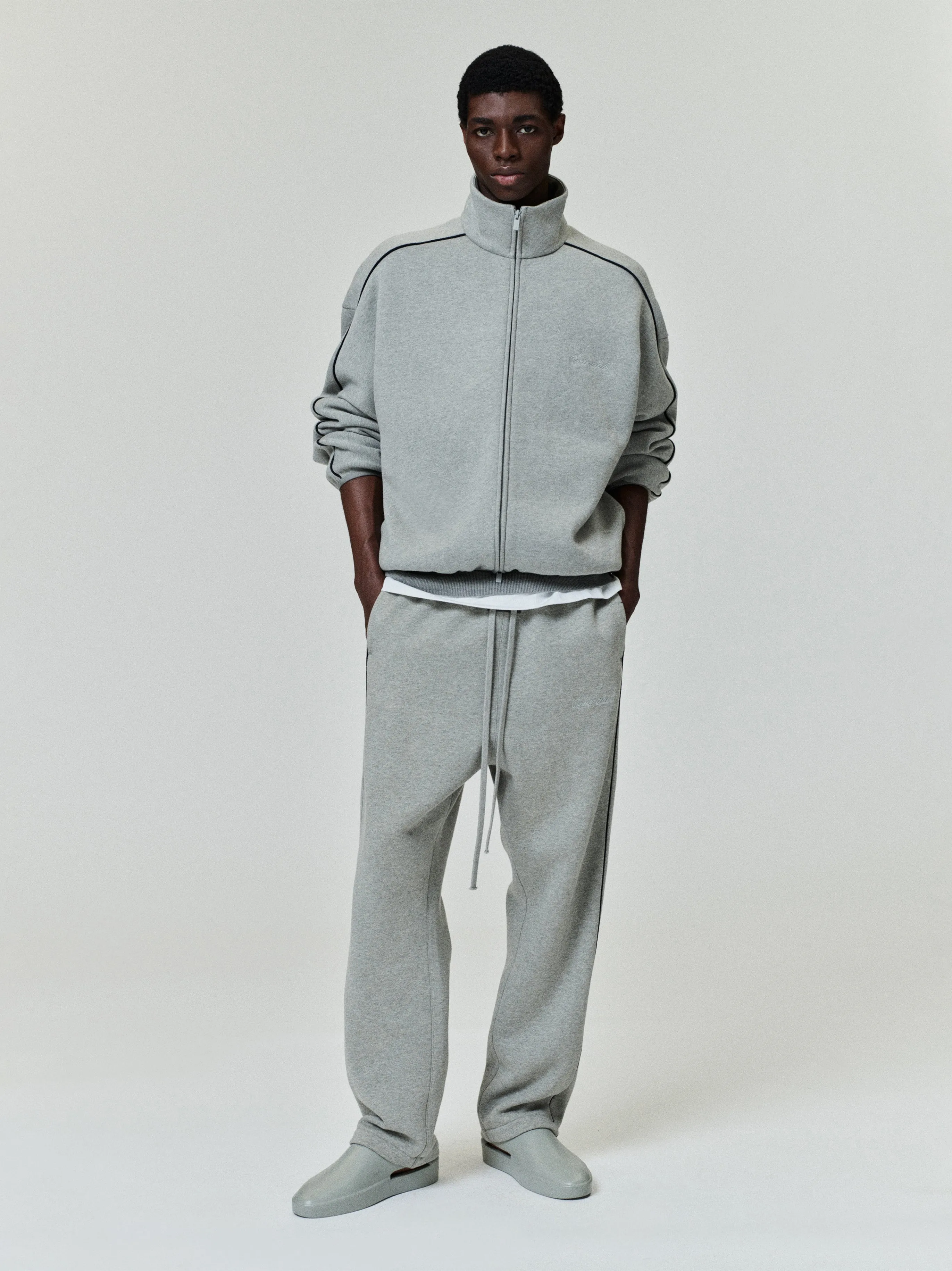 Relaxed Fleece Sweatpant With Piping sold by Essentials product image thumbnail 2