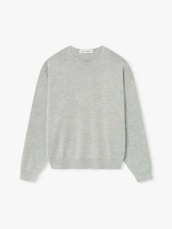Merino Long Sleeve Crewneck Sweater made by Essentials