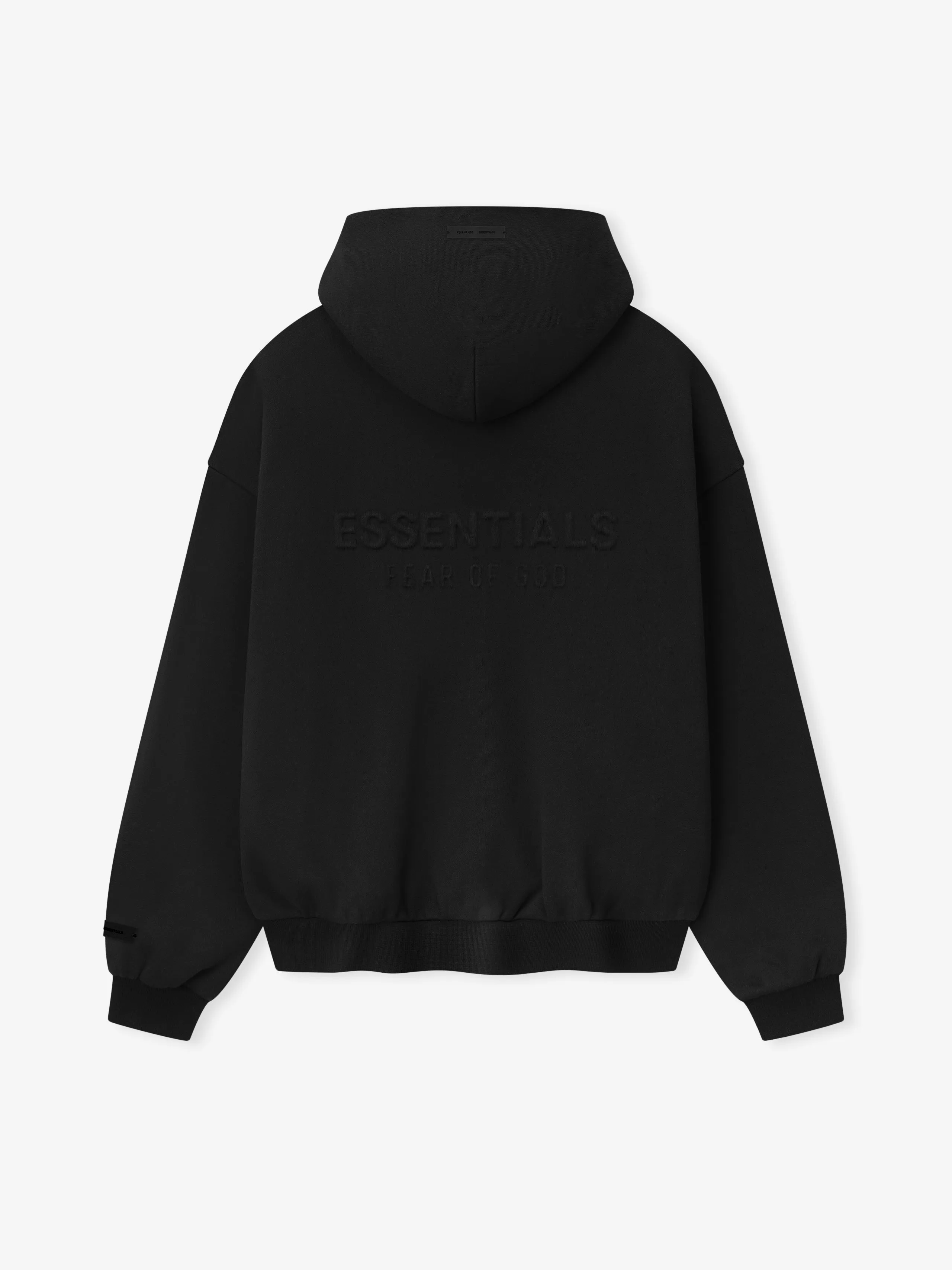 Embossed 90s Fit Fleece Zip-Up Hoodie | Parallel