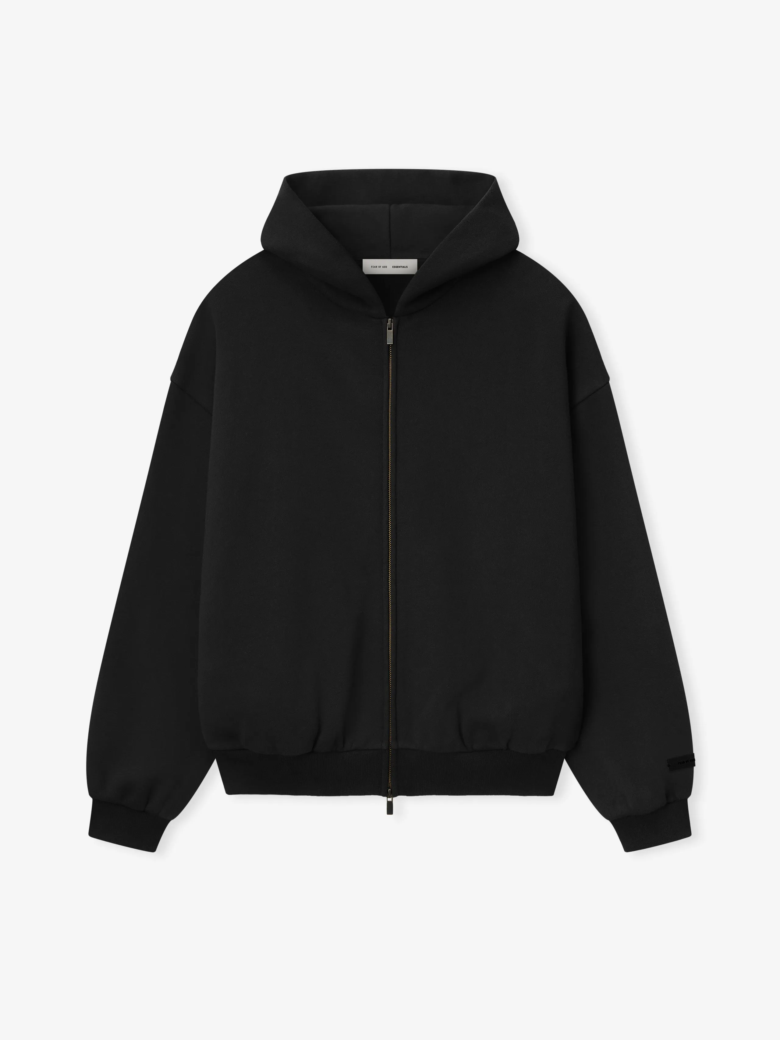 Embossed 90s Fit Fleece Zip-Up Hoodie | Parallel