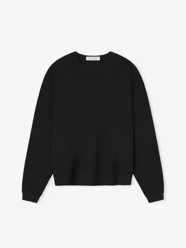 Waffle Crewneck Sweater sold by Essentials