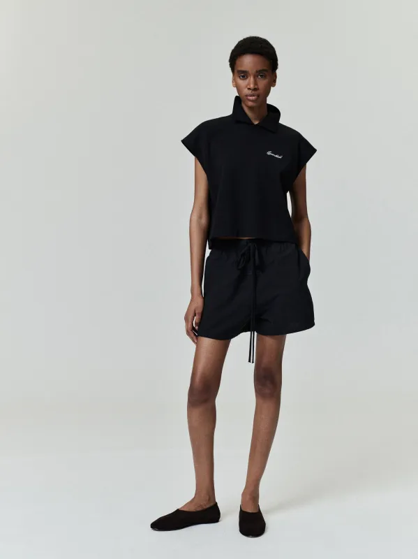 Womens Cropped Pique Polo sold by Essentials