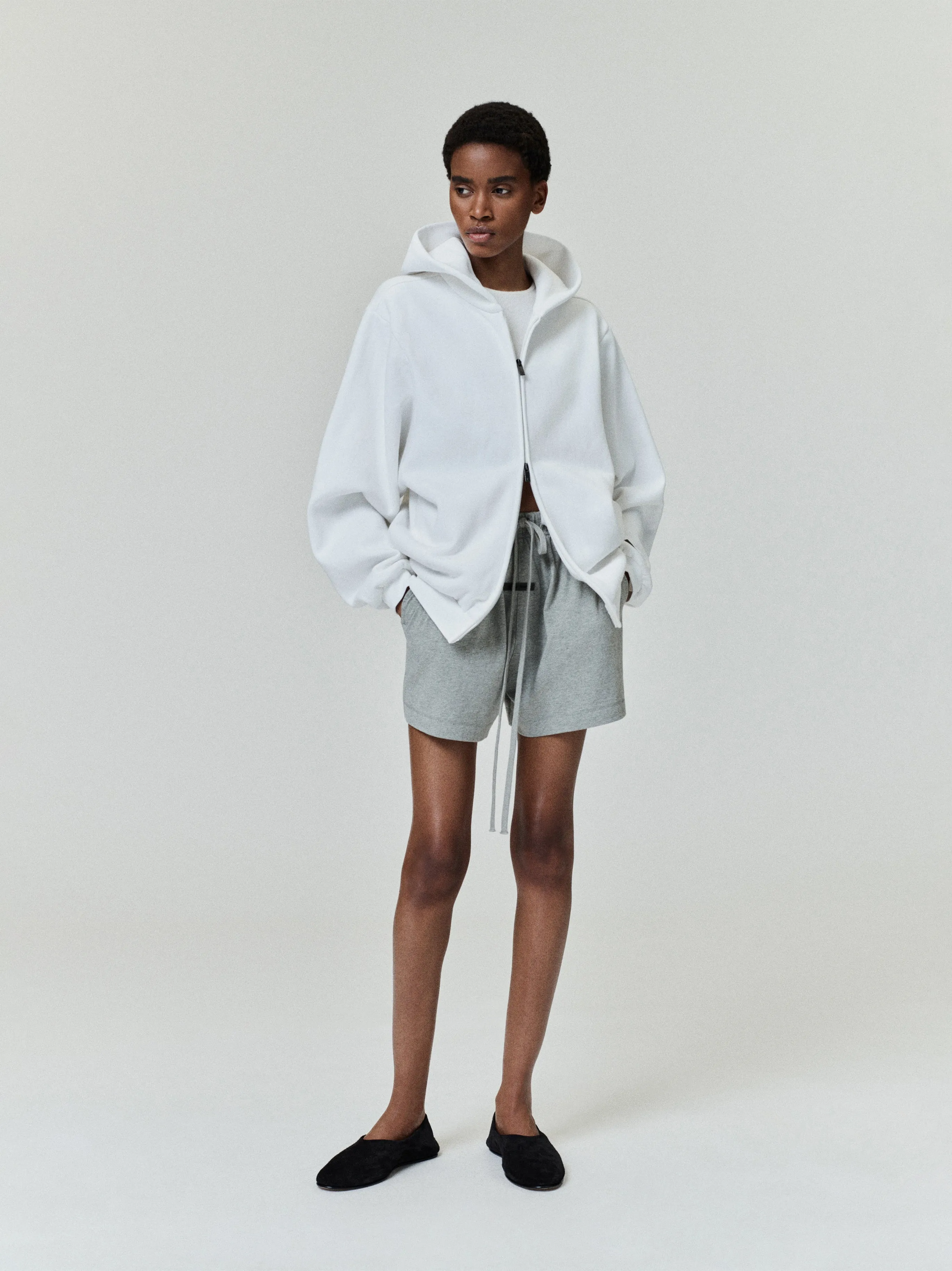 Womens 90s Fleece Zip-Up Hoodie sold by Essentials product image thumbnail 2