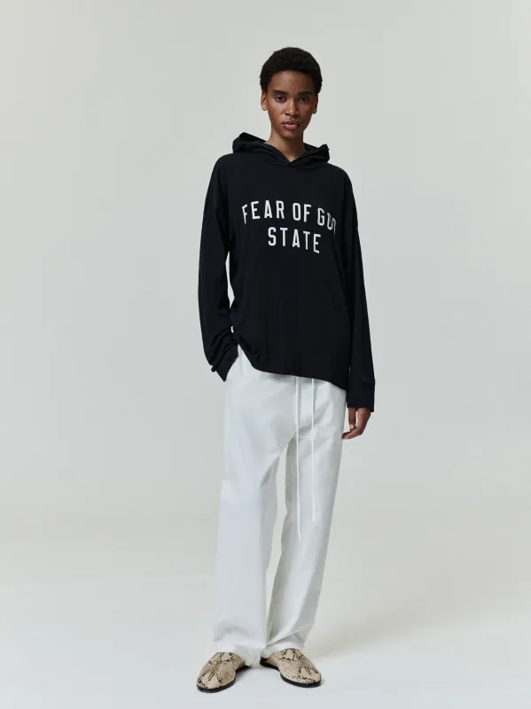 Womens Jersey Long Sleeve Hoodie sold by Essentials