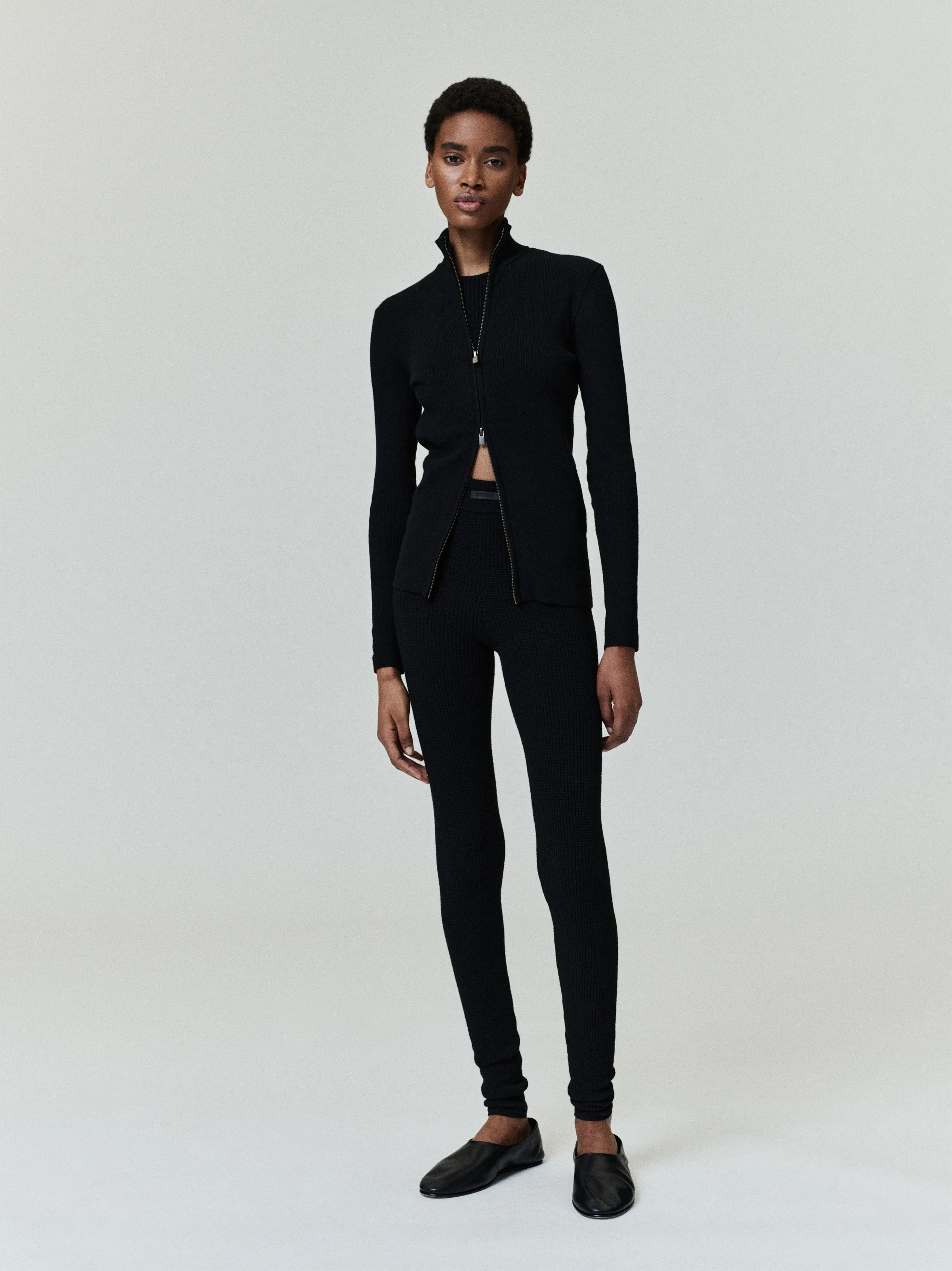 Womens Rib Knit Zip-Up Jacket sold by Essentials