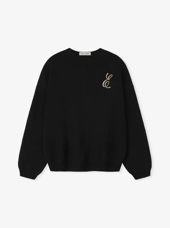 Embroidered Merino Crewneck Sweater sold by Essentials
