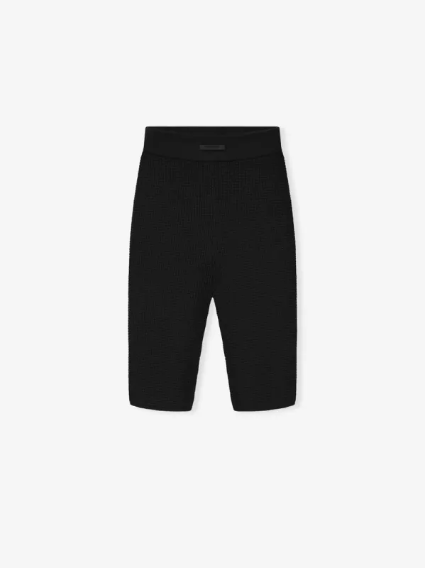 Womens Waffle Knit Biker Short made by Essentials